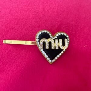 MIU HEART HAIR PIN